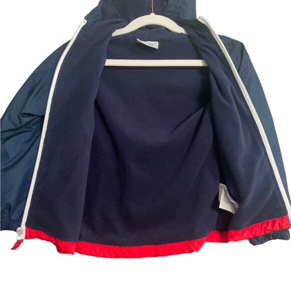 Columbia Boys Size 4T Red Navy Blue Fleece Lined Full Zip Hooded Jacket - Picture 4 of 8